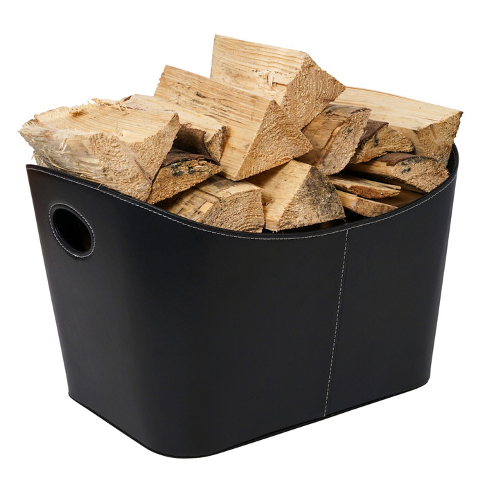 Ignite Nordic vedkurv PU-skinn 54 x 41 x 34 cm